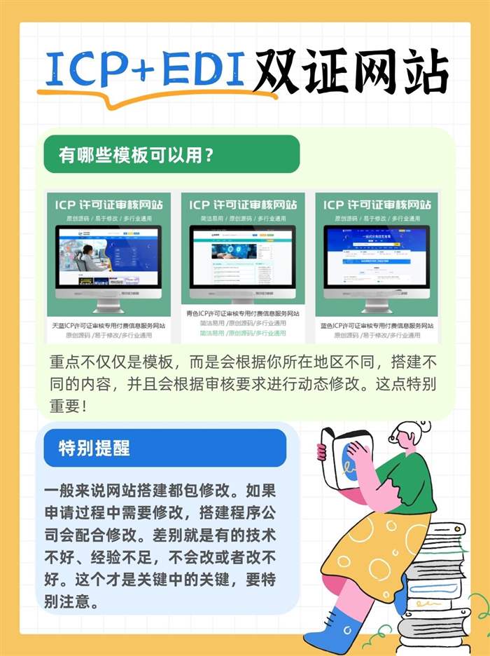 ICP+EDI双证网站模板