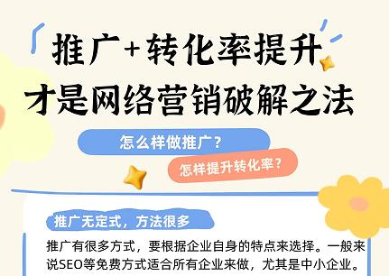 推广+转化率提升，才是网络营销破解之法