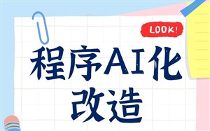 程序AI化改造，老程序或新做程序，都可以支持AI接入