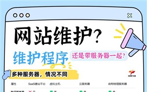 网站维护？只维护网站程序，还是带服务器一起