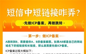 群发的通知短信中短链接咋弄？ICP备案做好之后再做跳转