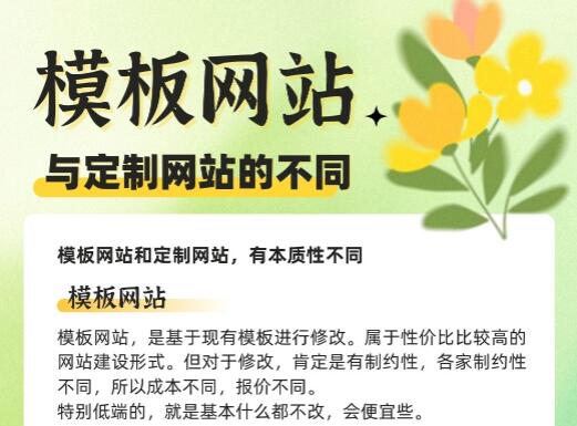 模板网站和定制网站有什么不同？选择哪种更好一点
