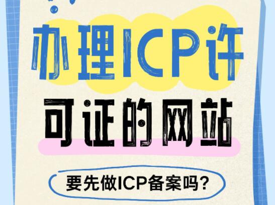 办理icp许可证的网站要先备案吗